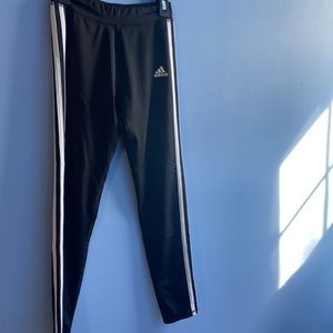Black and white Adidas leggings